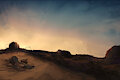 Skeleton Desert Wallpaper by Trapper