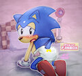 [comms]classic sonic in diaper by OneChanART