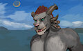 Fake rennaisance demon paint ( finished ) by Glitchelsalsero