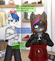 Mall encounter - Panel 1 by NotHyperion