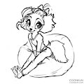 Pancake on a beanbag chair by Coonkun