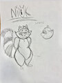 Fursona WIP Sketch by Niok