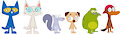 Pete the Cat and his pals Digital Art