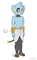 Azul the Shinx (commission) by Loshon