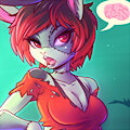 Zombunni Bianca Halloween poster by sallyhot