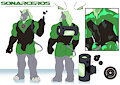 CRISIS Model sheet  Sonarceros [suit] by samaraka
