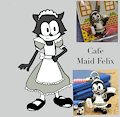 Cafe Maid Felix the Cat by NegaFelix
