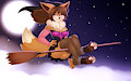 Dino Witch-V1 | YCH | Full by KyraWright