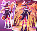 Witch Ingrid Halloween Poster and Sticker!🎃 by sallyhot