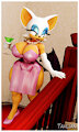 Rouge in a Pink Dress by Tahlian