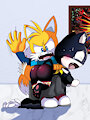 Inventor Vs. Thief (Commission) by EmperorCharm