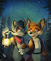 Night Hiking by pandapaco