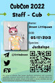 Cubcon 2022 Badges by DevonLittlepawz