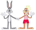 Bugs Bunny and Lola Bunny by ChrisTheWhaleKing