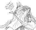The "Wolf" Sandrock Gear Sketch. by RaxkiYamato