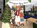 Nora Xmas Foxes Party by cesar23