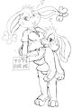 Babs and buster sketch by DAM
