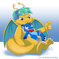 01-18-23 Sjru, the Big Bed Dragon by MonMonRawr