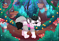 Sleeping in the forest by Loupy