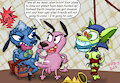 Courage the Manful Dong (art-trade) by MADJerk