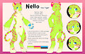 Nello ref sheet by NelloTiger