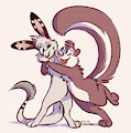 [Gift] Jerry and EricSkunk by Jacqal by sirkain