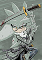 Silver the Samurai by thehedgehogmaniac