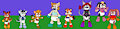 Sonic Styled Group -By RitaTheWoodpecker- by DanielMania123