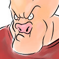 Pig Guy Man Thing by alhedgehog