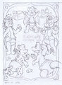 Babyfur Poker 2 - sketches by KelvinTheLion
