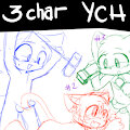 3 character + comic page YCH! (closed) by clyndemoon