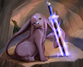 Espeon And The Sword by ShippoNosekura