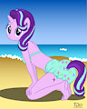 Anthro Starlight in Swim Diaper at the Beach by ThunderDasher07