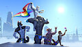 Pride with Blaidd Redux by tsaiwolf