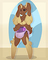 Lyn the Lopunny (KibaCPup) by Flutterlove