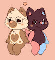 hand holding funny animals by harleyfunnycat