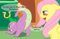 Helping-fluttershy by Caluriri