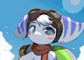 Cute Lombax in the beach by darkfist