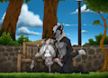 Meeting at the park 2/2 - by HiroFence by Nightdancer
