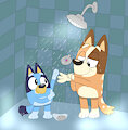 shower time uwu by Kippkatt