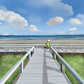 August Beach by CargieWeasel