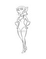 Captain Amelia retro-pinup by Lopusdei
