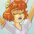 Tabitha, morning stretch (colored) by RisingDragon