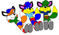 Alex, Billy and Sid Laying by CartoonFoxArt2002