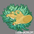 Touch Grass Please Sticker 2023-05-23 by DoaTheJackalope