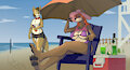 Steppin' On The Beach by AcetheBigBadWolf