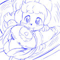 Sanae Sketch Set 3: Momo and Hiro: Fun in the Photo Booth by Violetmew