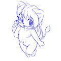 Sanae Sketch Set 10: Violet Pinup by Violetmew