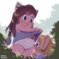Catching a Mouse (Part 1): I'll show you mine... by Violetmew