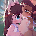 Milk from a friend (Breastfeeding) by Violetmew